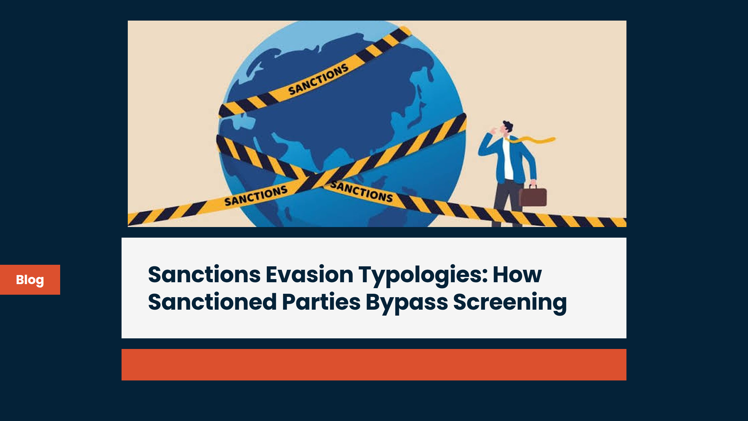 Sanctions Evasion Typologies: How Sanctioned Parties Bypass Screening