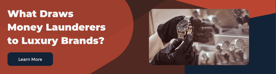 connection between luxury goods and financial crime