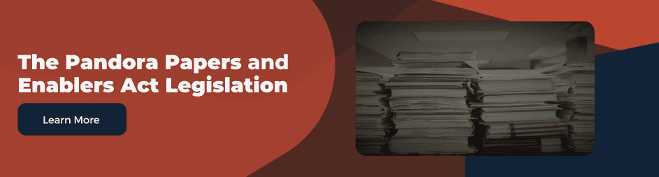 Enablers Act to combat with tax evasion and money laundering and Pandora papers case