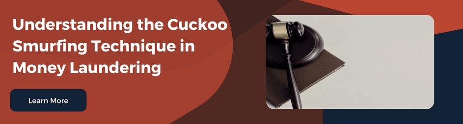 Cuckoo Smurfing is stealing or laundering money from the government by splitting large transactions into small transactions.
